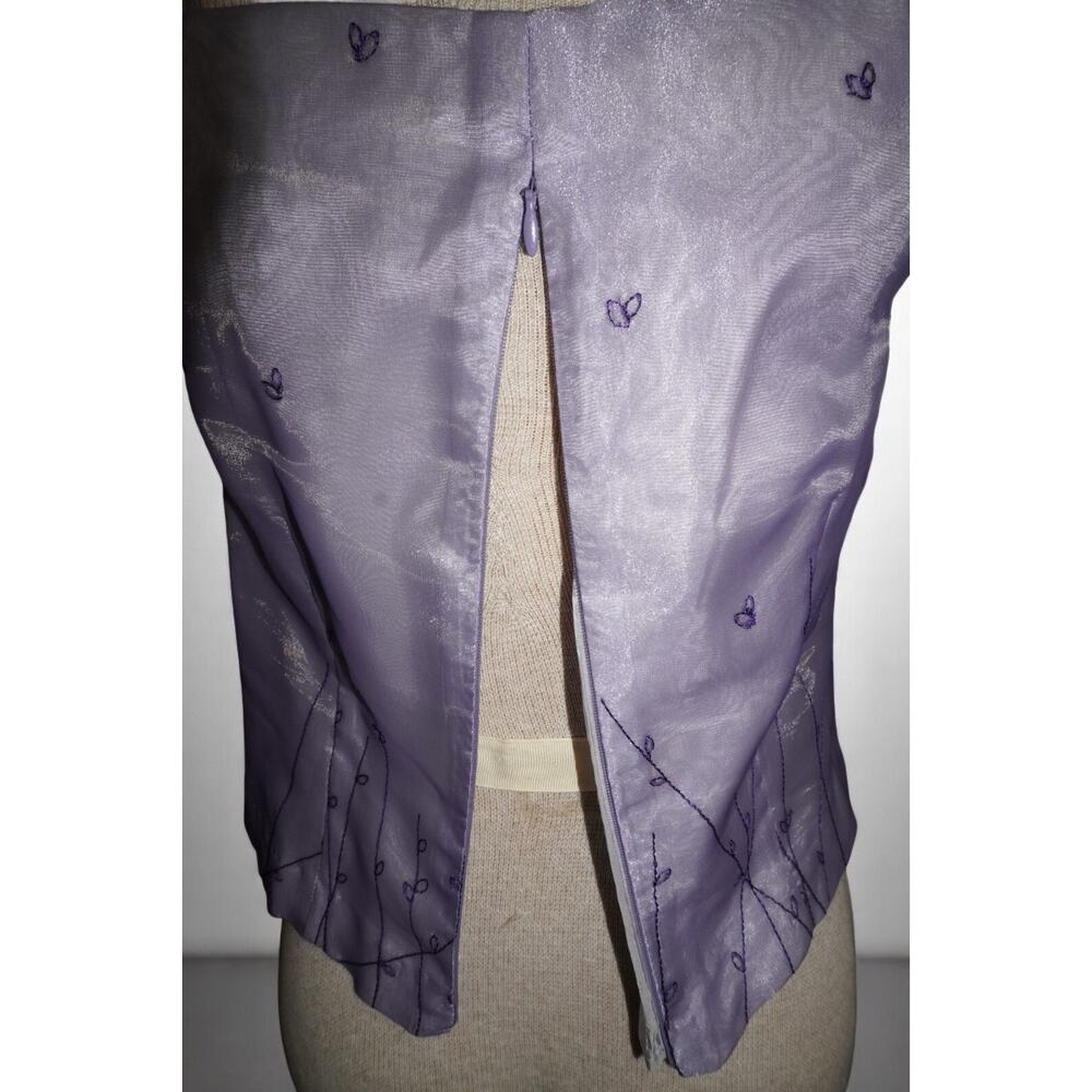 Randi May Lavender Organza Butterfly Cami – Size 6 – Y2K Fairycore Tank Top - Picture 6 of 11